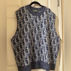 Dior Blue Knit Sweater